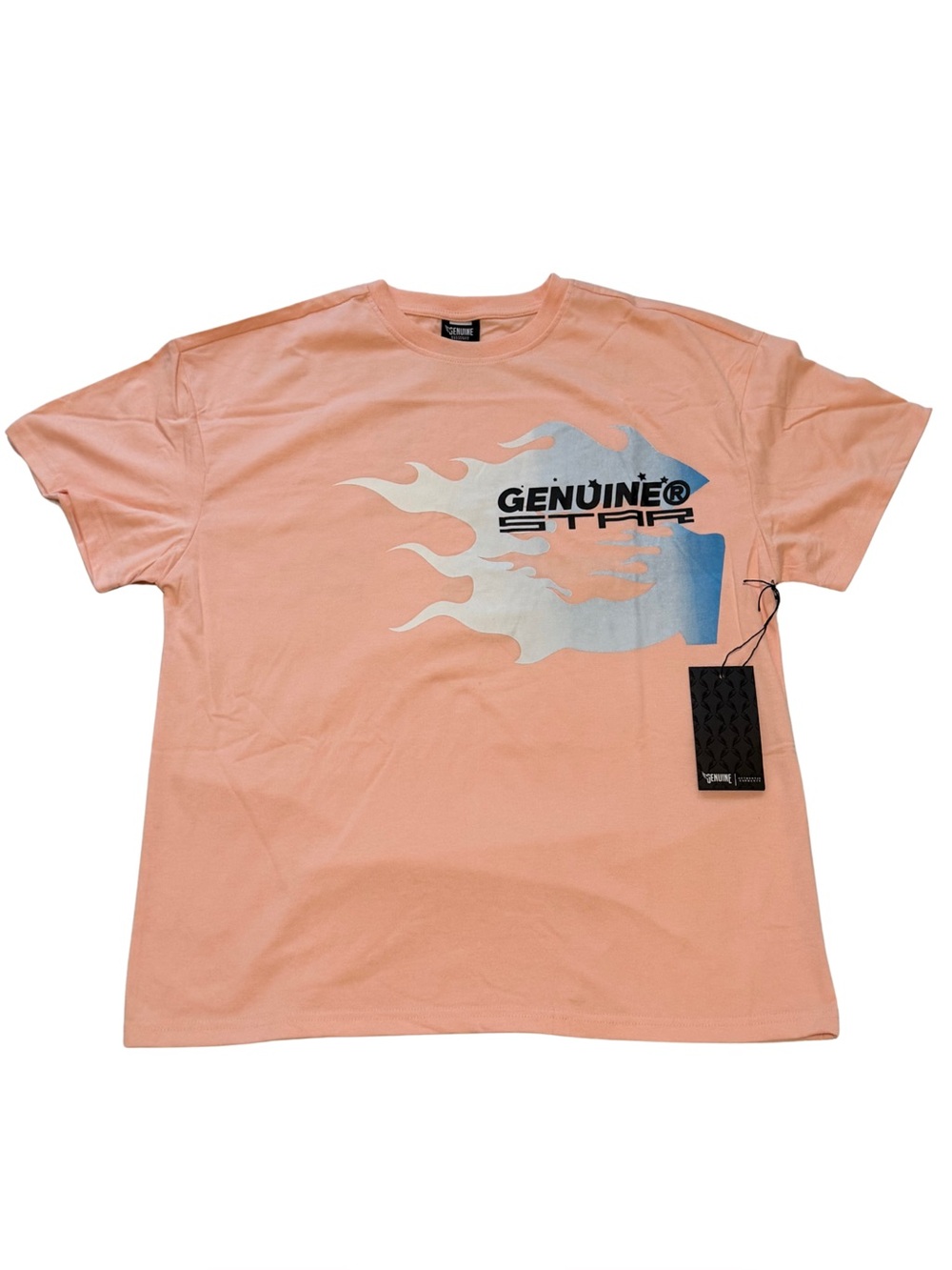 Genuine Streetwear Flame Graphic Tee Pink NWT
